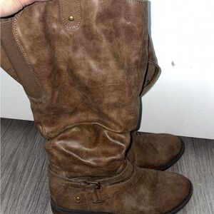 Madison Brown Knee-High Boots